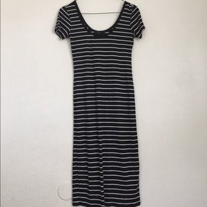 Striped pencil dress